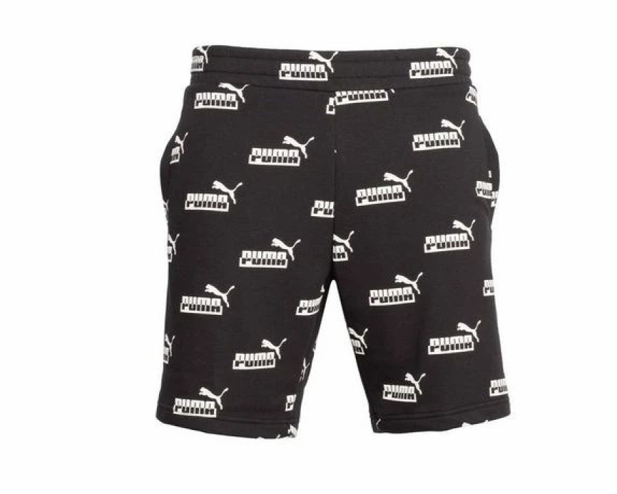 Bottoms * | Men'S Puma Black Amplified Aop Shorts Xs