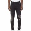 Bottoms * | Smoke Rise Dusty Black Rip & Repair Fashion Jeans 30 32