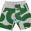 Bottoms * | Men'S Lacoste Grey Chine/Green Bold Logo Shorts 3/S