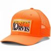 Headwear * | Orvis Blaze Retro Flush Trucker Hat Blaze Orange