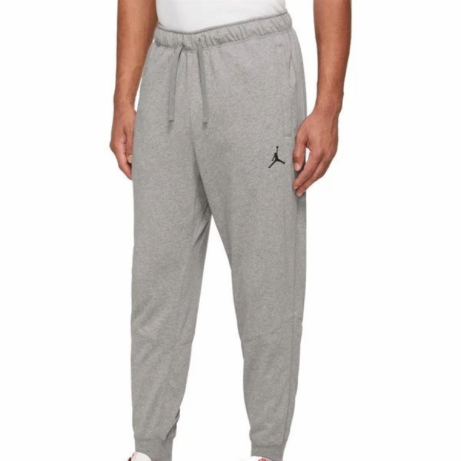 Bottoms * | Men'S Jordan Carbon Heather Dri-Fit Sport Crossover Fleece Jogger (Dq7332 091) M