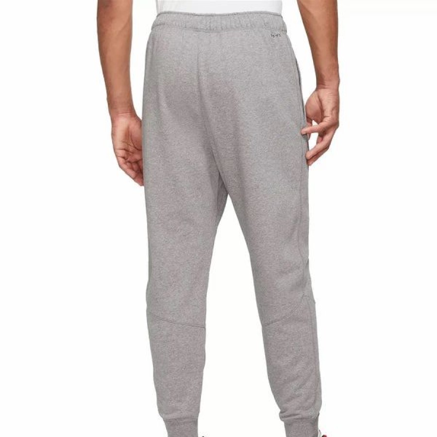 Bottoms * | Men'S Jordan Carbon Heather Dri-Fit Sport Crossover Fleece Jogger (Dq7332 091) M