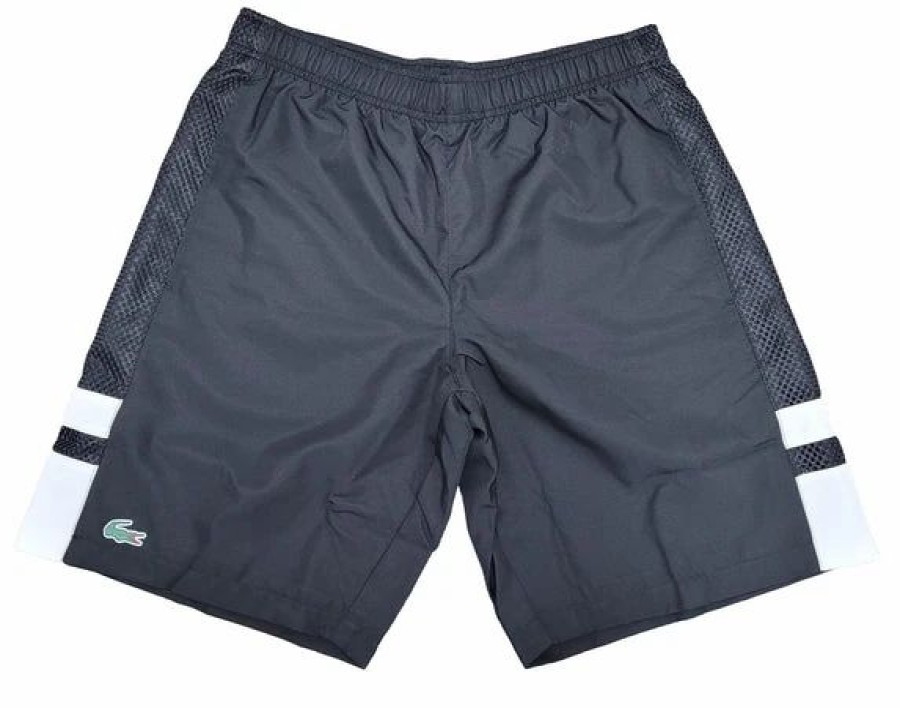 Bottoms * | Lacoste Black/White Court Shorts 3/S