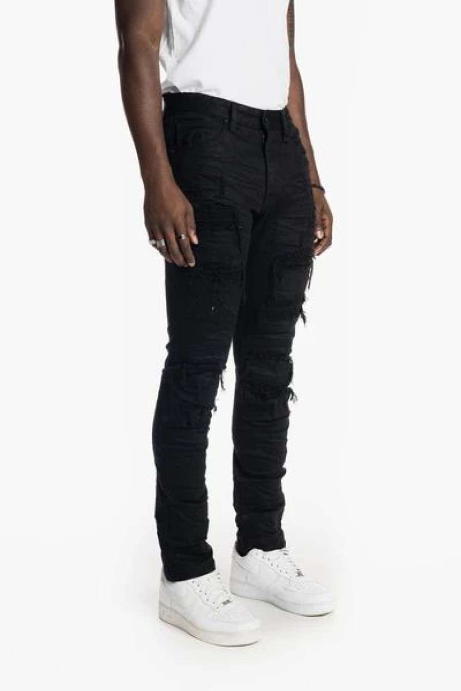 Bottoms * | Men'S Smoke Rise Jet Black Denim Pants 32 32