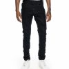 Bottoms * | Men'S Smoke Rise Jet Black Rip & Repair Basic Jeans 32 30