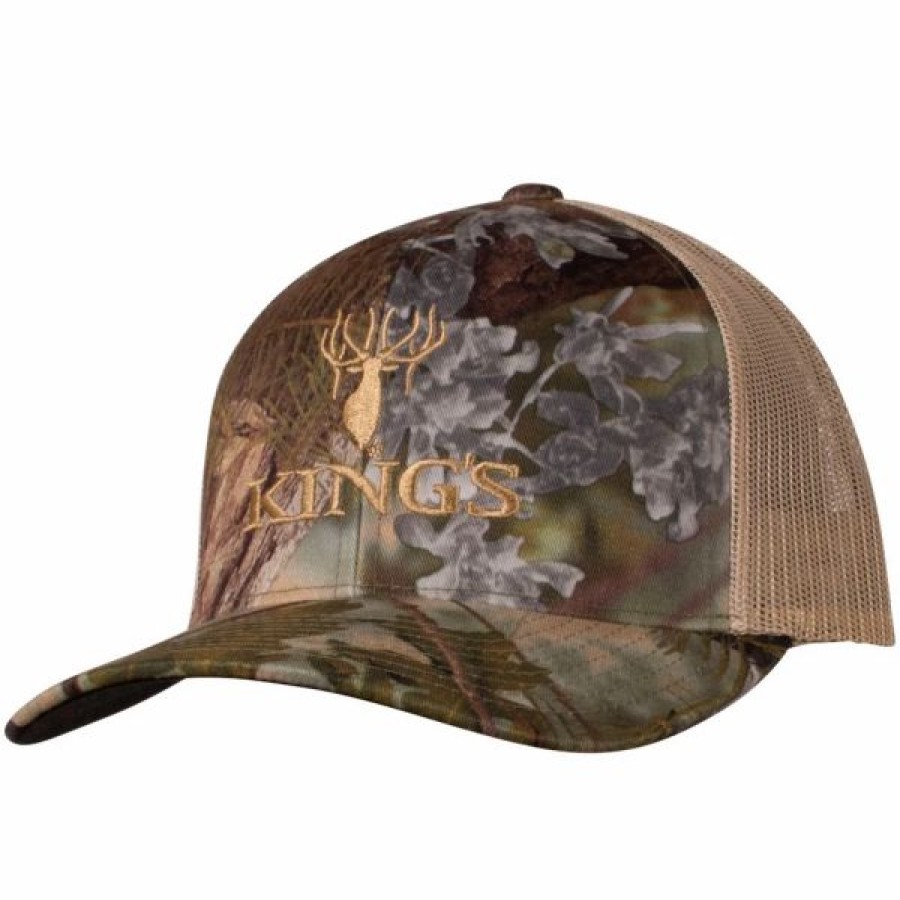 Headwear * | King'S Camo Richardson Logo R-Flex Mesh Cap Desert Shadow