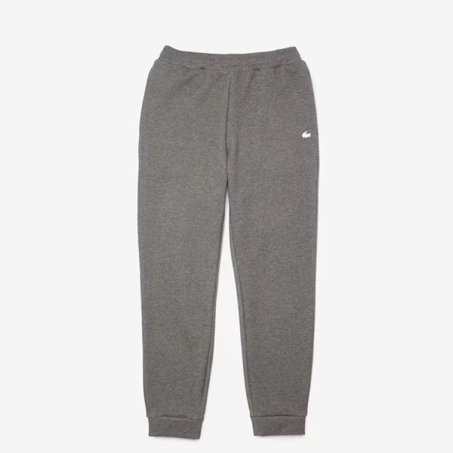 Bottoms * | Lacoste Heather Lead Cotton Blend Jogging Pants 3/S