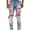 Bottoms * | Smoke Rise Barclay Blue Utility Fashion Jeans 30 32