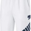 Bottoms * | Puma Big Logo Shorts Puma White/Dark Denim S