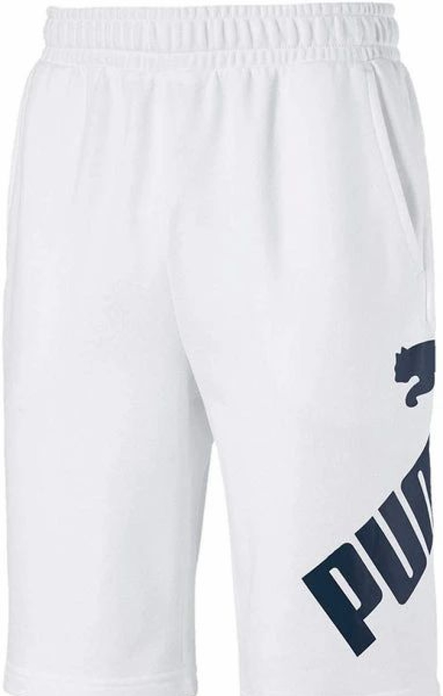 Bottoms * | Puma Big Logo Shorts Puma White/Dark Denim S