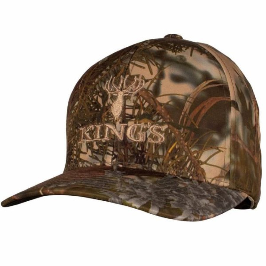 Headwear * | King'S Camo Richardson Structured Camo Logo R-Flex Cap