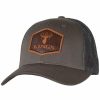 Headwear * | King'S Camo Dark Leather Logo Patch Hat Chocolate Brown