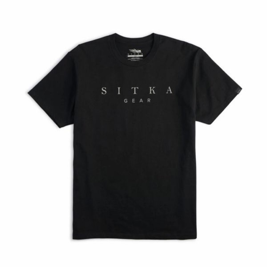 Logo Wear * | Sitka Legend Short Sleeve Shirt Black