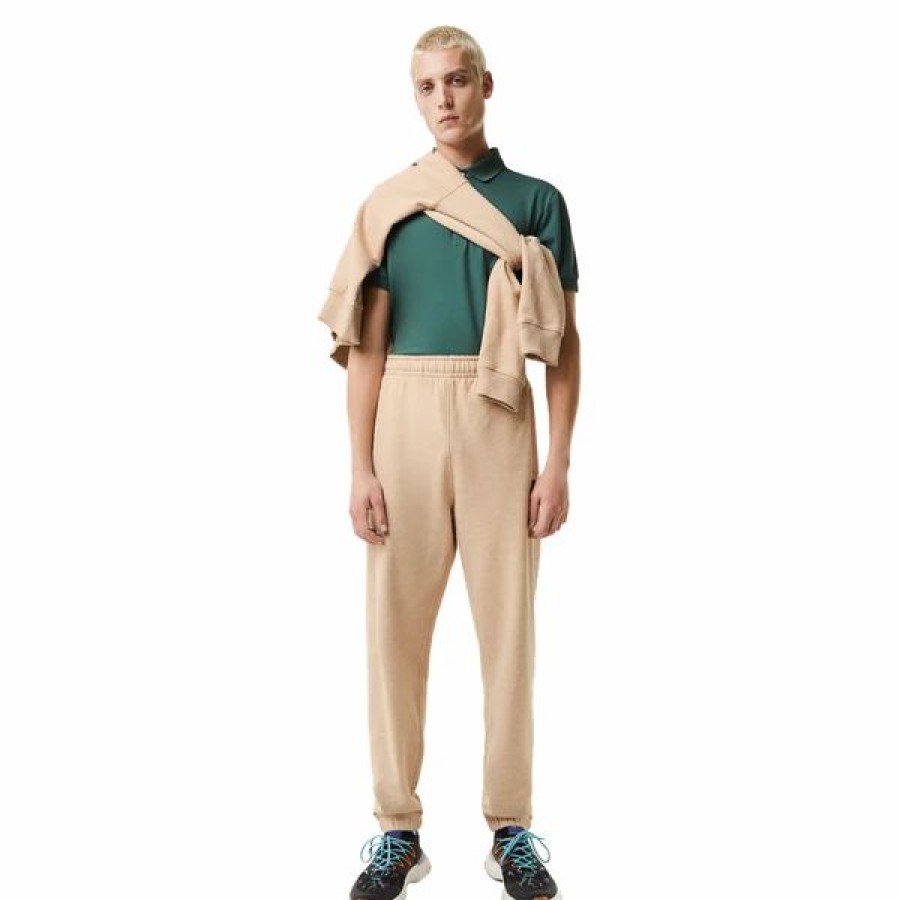 Bottoms * | Men'S Lacoste Beige Print Trackpants 3/S