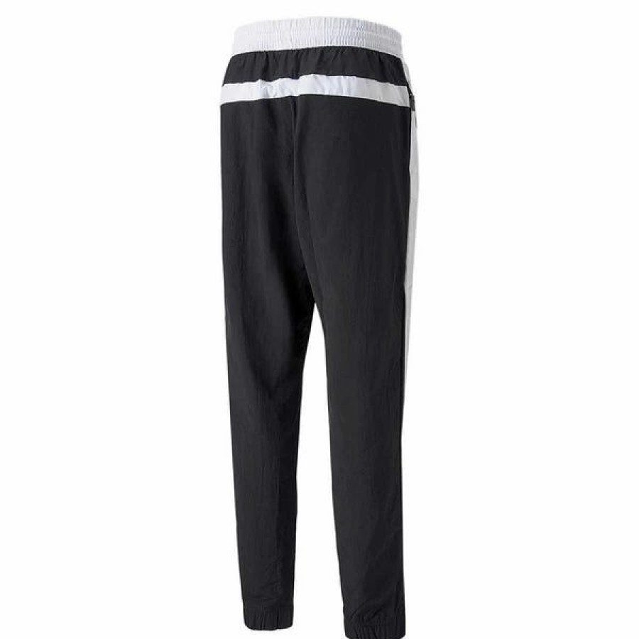 Bottoms * | Men'S Puma Black/Puma White Clyde Pants S