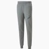 Bottoms * | Men'S Puma Medium Gray Heather Ess+ Big Logo Sweatpants S