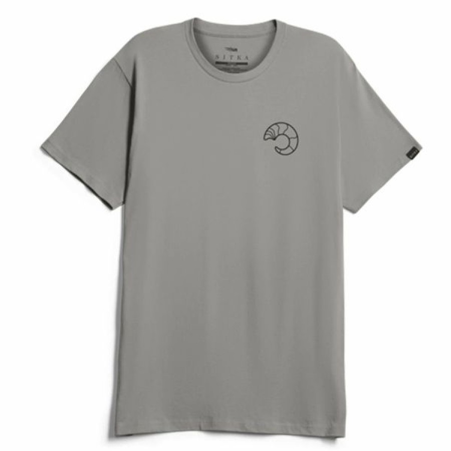 Logo Wear * | Sitka Ram Short Sleeve Shirt Grey