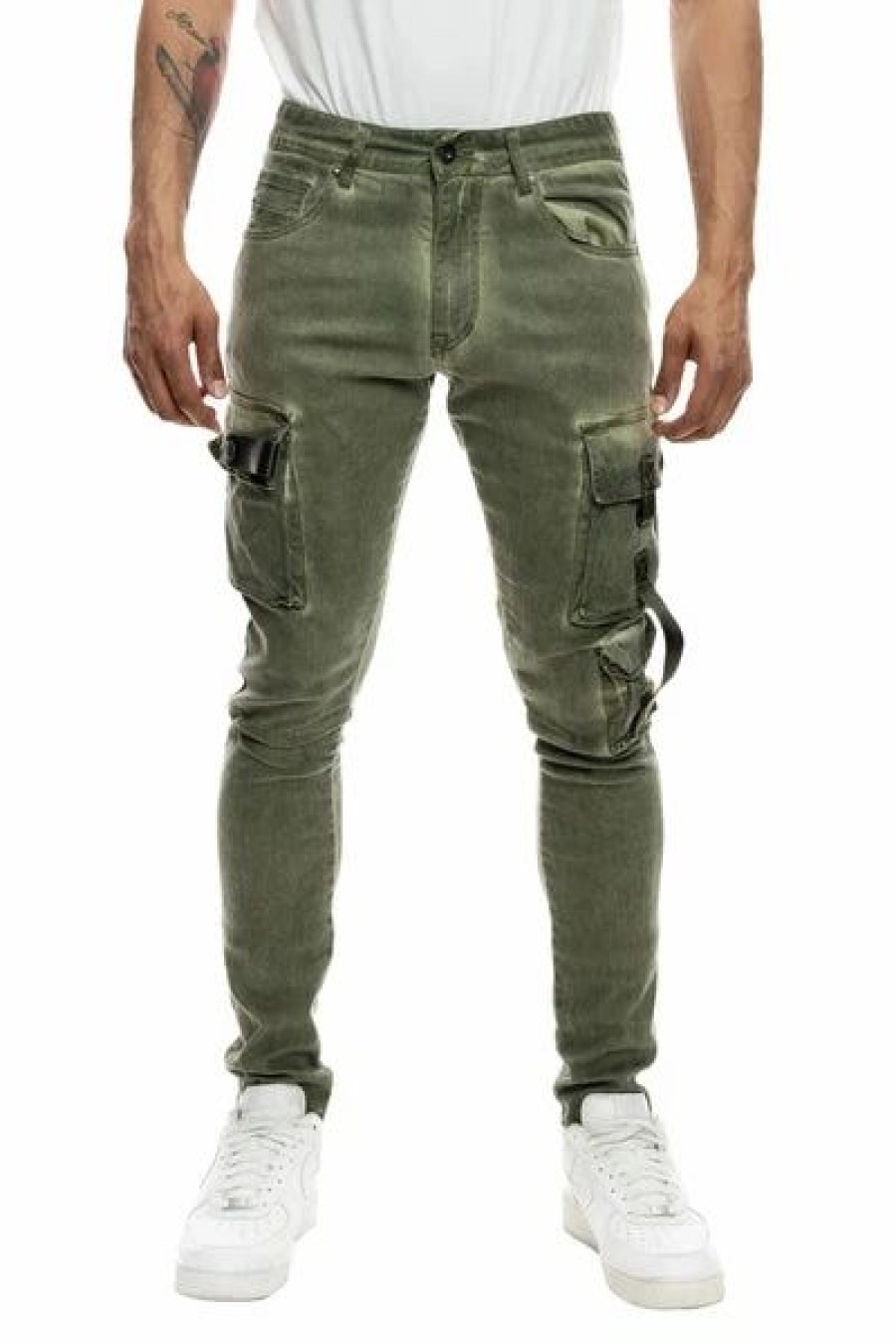 Bottoms * | Men'S Smoke Rise Vintage Army Overspray Utility Twill Pants 30 32