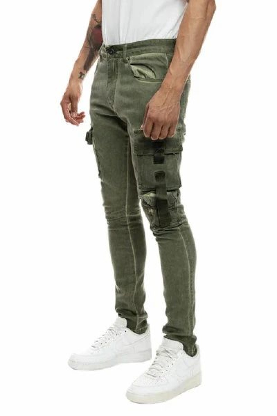 Bottoms * | Men'S Smoke Rise Vintage Army Overspray Utility Twill Pants 30 32