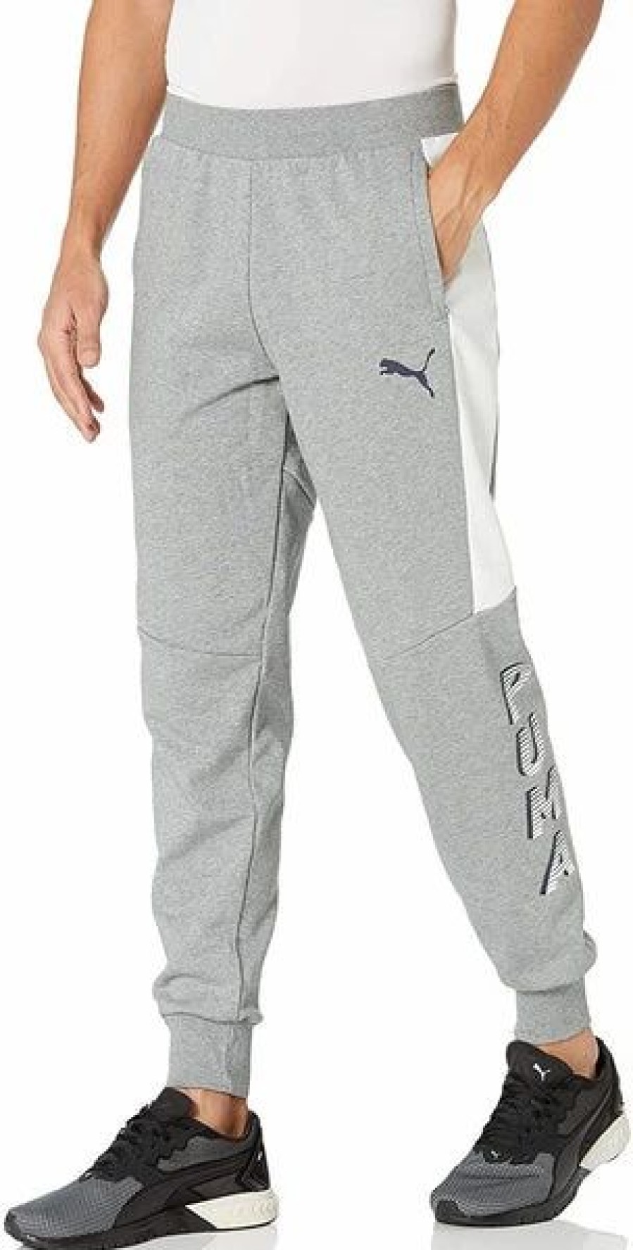 Bottoms * | Men'S Puma Medium Gray Heather Modern Sports Pants Xs