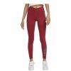 Bottoms * | Women'S Nike Red/Animal Printed Tight Fit Mid Rise Full Length Leggings Xs