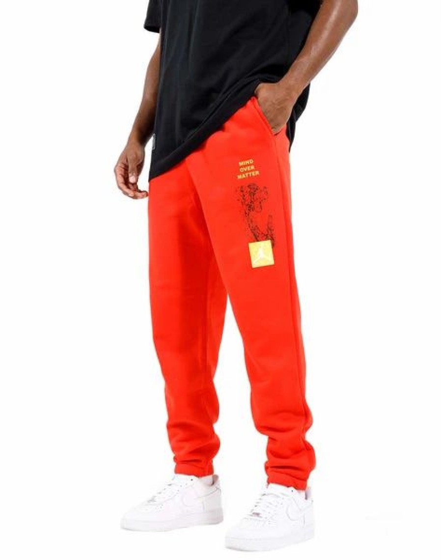 Bottoms * | Men'S Jordan Red Essentials Mountainside Graphic Pants S