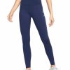 Bottoms * | Women'S Nike Midnight Navy/Aluminum Mid-Rise Trail Running Leggings Xs