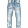 Bottoms * | Men'S Smoke Rise Bergen Blue Ripped Skinny Jeans 32 30