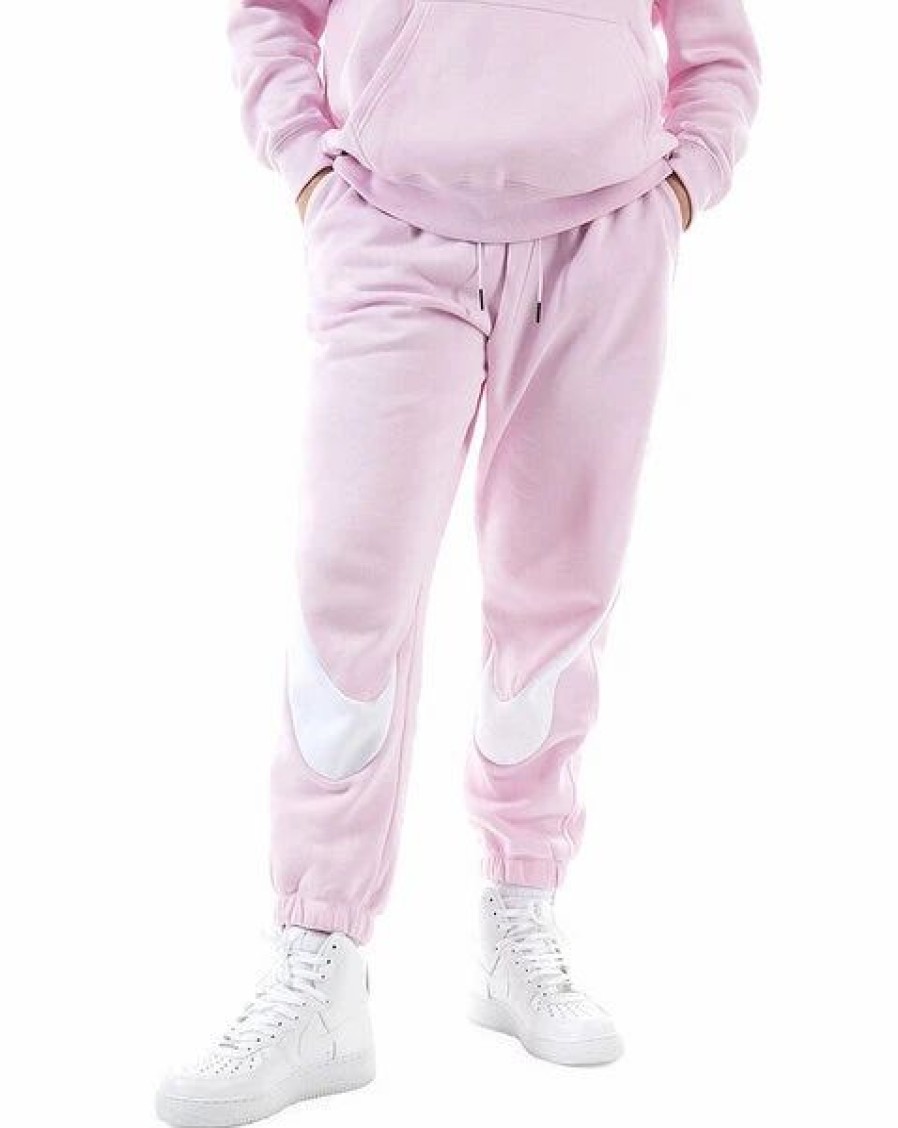 Bottoms * | Women'S Nike Regal Pink Swoosh Graphic Fleece Jogger Xs