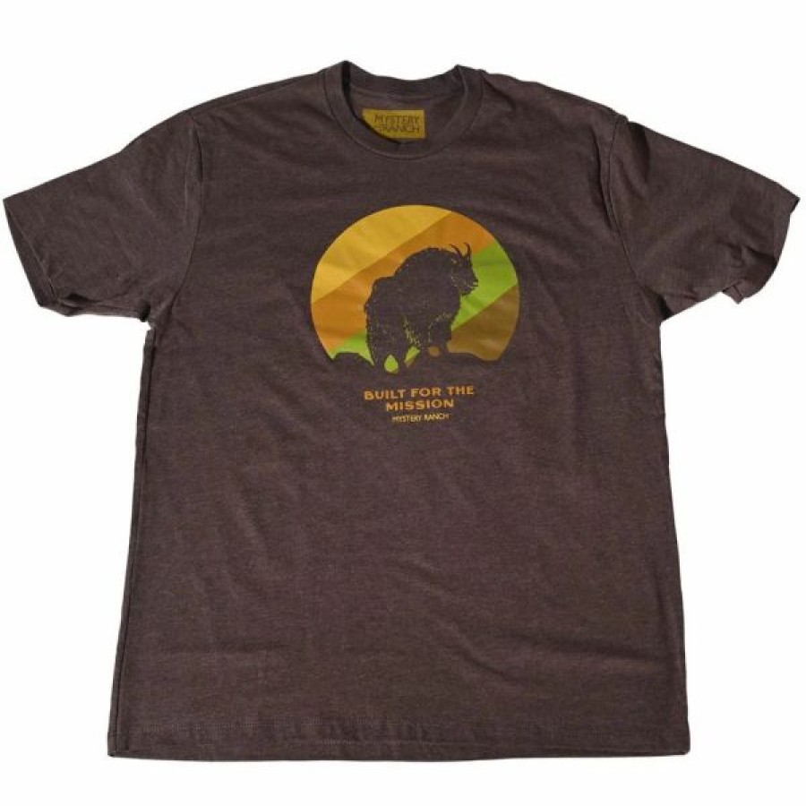 Logo Wear * | Mystery Ranch Goat Gradient Short Sleeve T-Shirt Brown