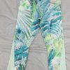 Bottoms * | Women'S Nike One Spirit Teal Printed Cropped Leggings L