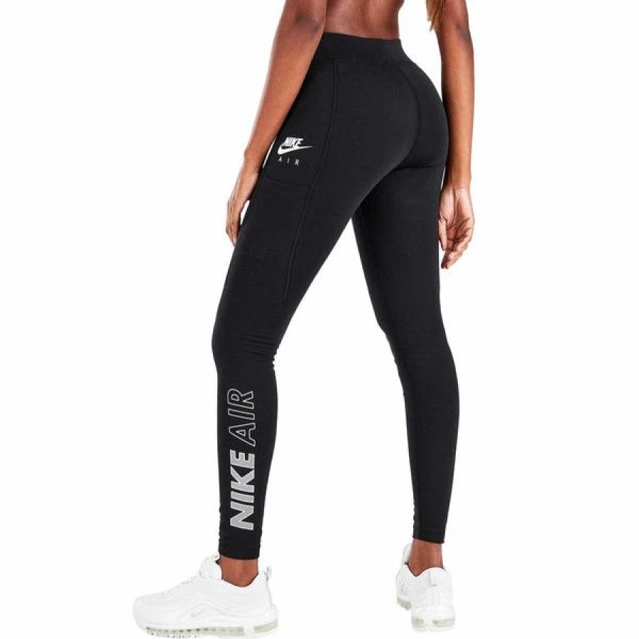 Bottoms * | Women'S Black Nike Air Leggings Xs