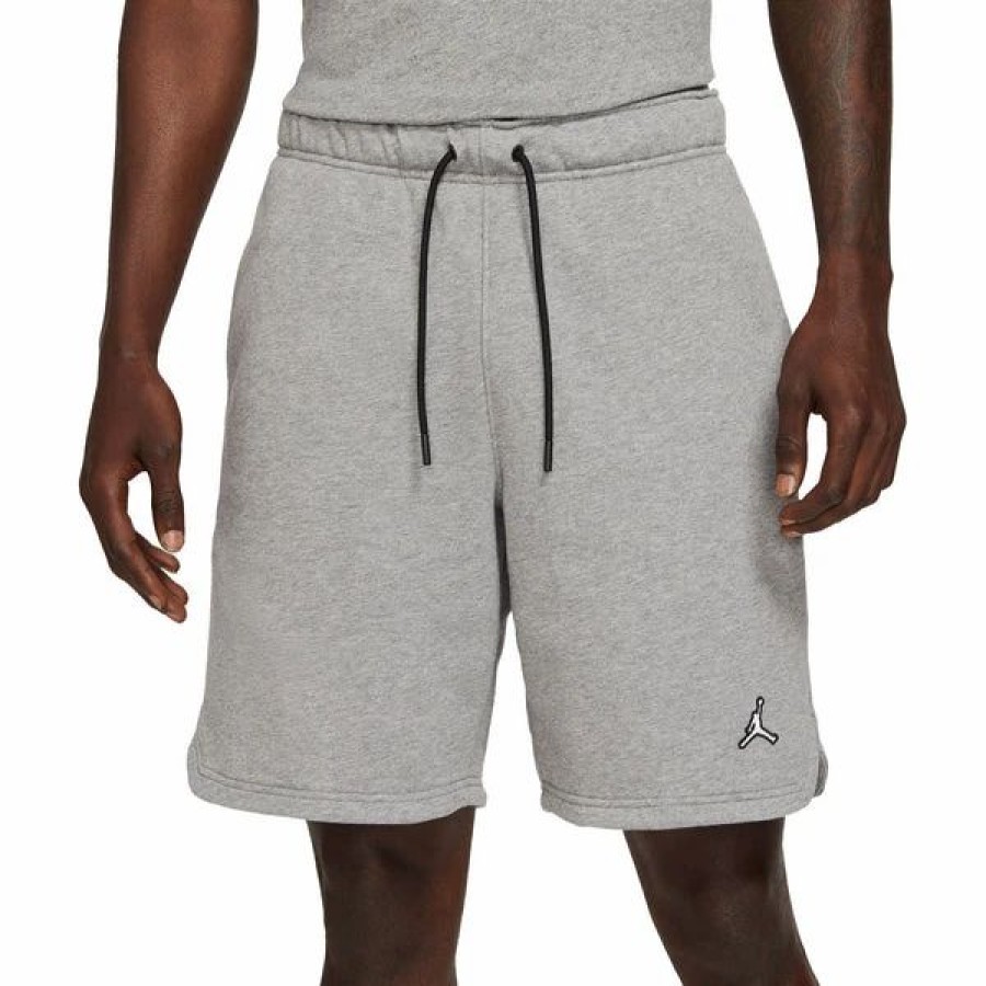 Bottoms * | Men'S Jordan Carbon Heather Essentials Fleece Shorts M