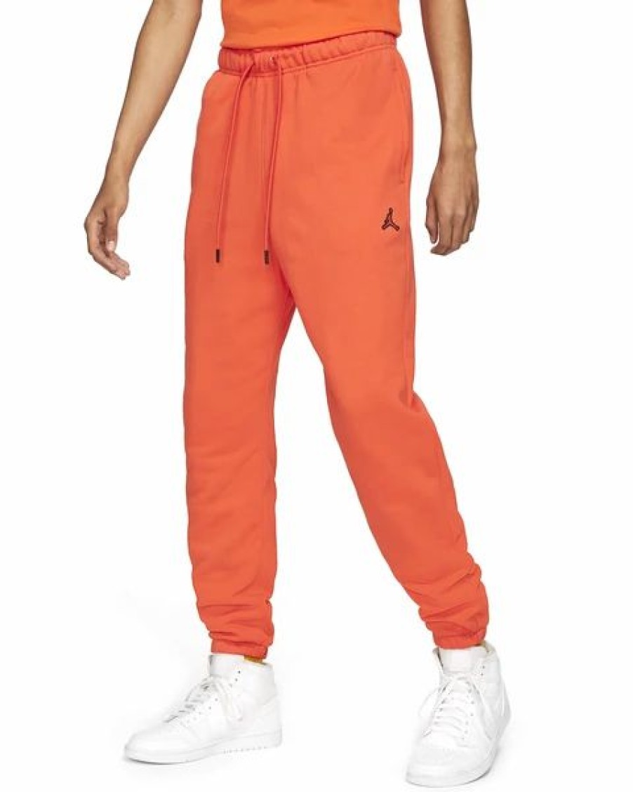 Bottoms * | Jordan Orange Essentials Fleece Pants S