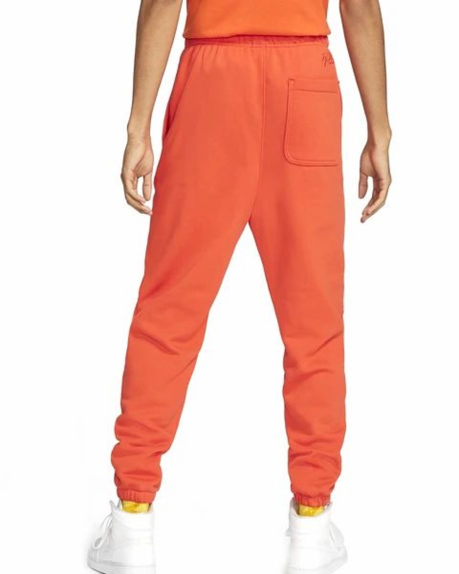 Bottoms * | Jordan Orange Essentials Fleece Pants S