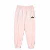 Bottoms * | Men'S/Unisex Lacoste Light Pink Organic Cotton Fleece Trackpants S