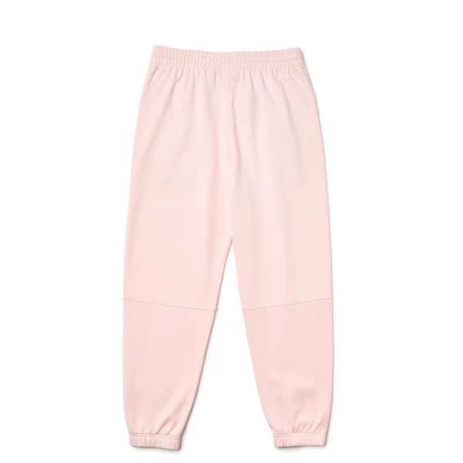 Bottoms * | Men'S/Unisex Lacoste Light Pink Organic Cotton Fleece Trackpants S