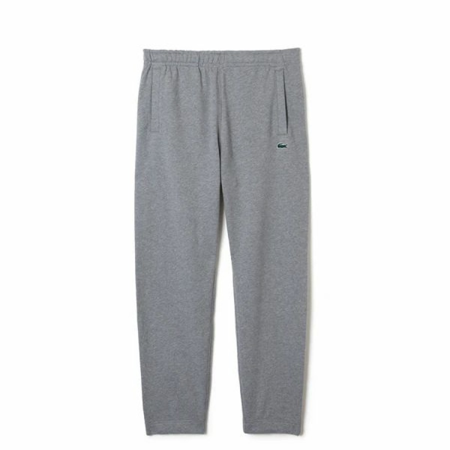 Bottoms * | Men'S Lacoste Grey Chine Print Trackpants 3/S