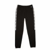 Bottoms * | Men'S Lacoste Black Branded Bands Skinny Fleece Joggers 3/S