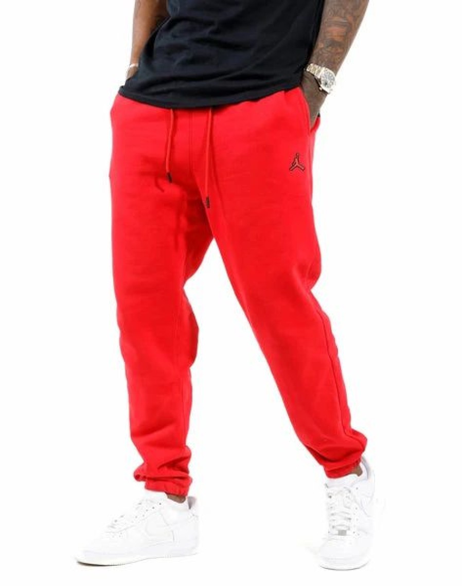 Bottoms * | Men'S Jordan Gym Red Essential Fleece Joggers L