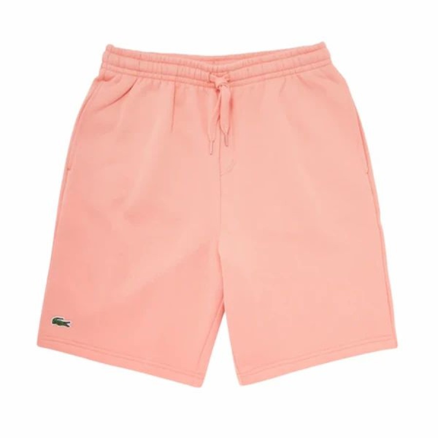 Bottoms * | Men'S Lacoste Pink Sport Tennis Fleece Shorts 3/S